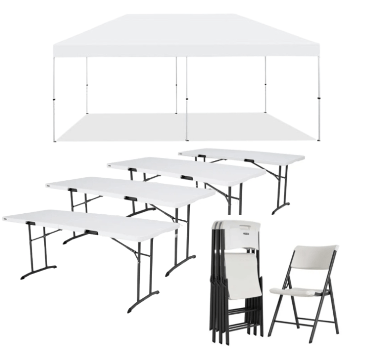 Tent, Tables & Chairs